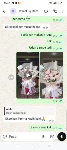 Testimonial Buket Bunga sangiangtanjung