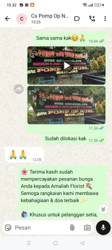 Testimonial Papan Bunga sangiangtanjung