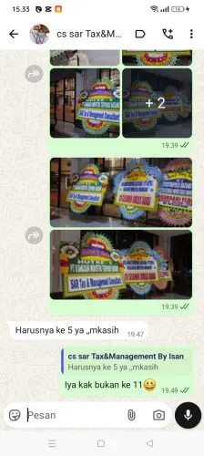 Testimonial Papan Bunga sangiangtanjung