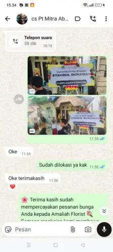 Testimonial Papan Bunga sangiangtanjung