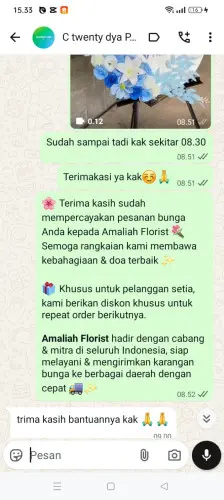 Testimonial Standing Flower sangiangtanjung